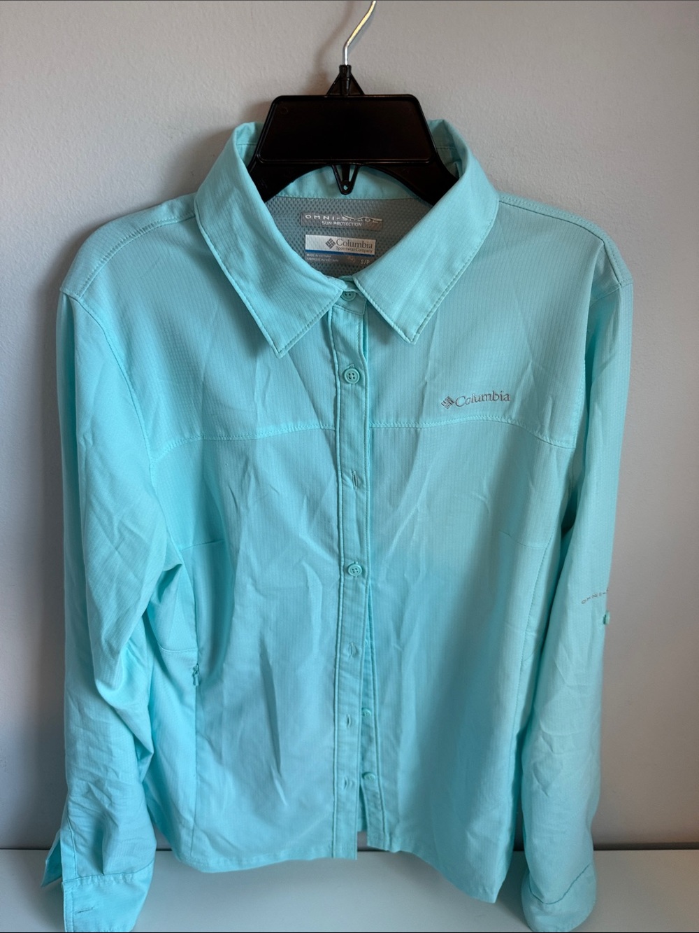 Columbia Women’s Button-Down Shirt - Aqua